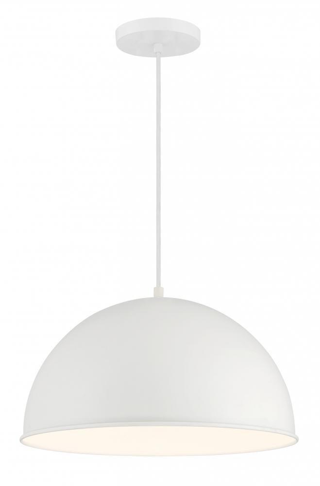 1 LIGHT HANGING DOME