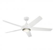 Kichler 330089WH - Kapono 52 inch LED Ceiling Fan in White with Frosted White Polycarbonate Lens