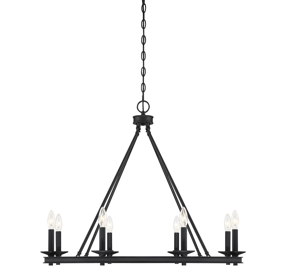 Middleton 8-Light Chandelier in Matte Black