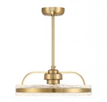 Savoy House 24-FD-555-322 - Corona LED Fan D'Lier in Warm Brass