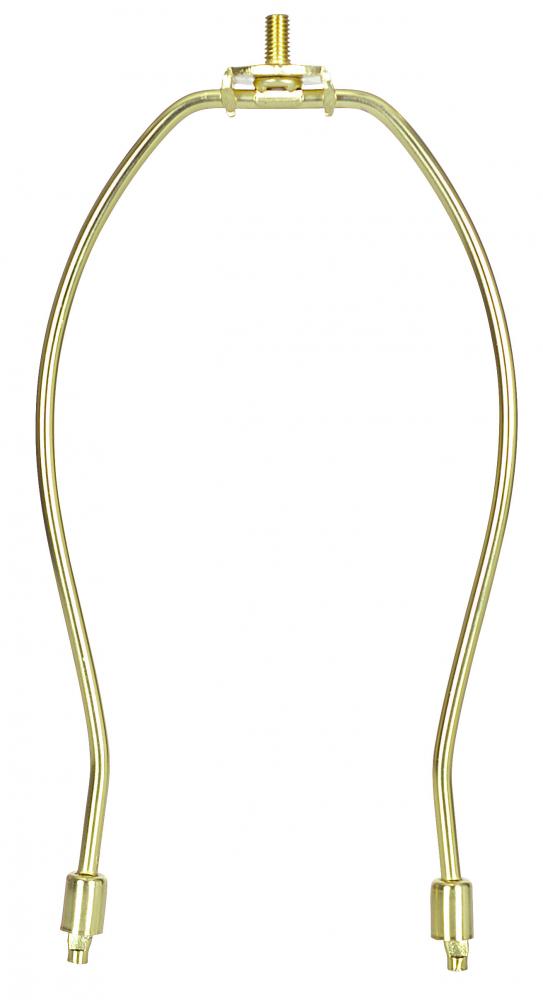 REGULAR/ LIGHT DUTY 8IN HARP NO SADDLE, BRASS PLATED