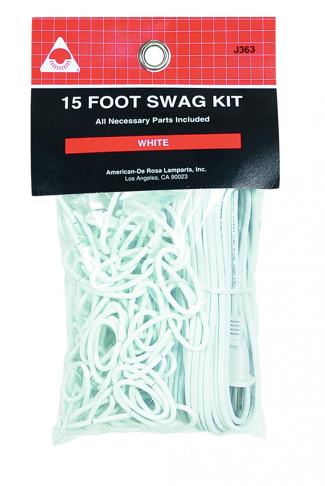 15FT CARDED SWAG KIT WH