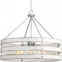 Progress P500090-141 - Gulliver Collection Five-Light Galvanized Finish Coastal Pendant Light