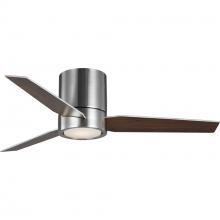 Progress P250058-009-30 - Braden Collection 44" 3-Blade Brushed Nickel LED Mid-Century Modern Indoor Hugger Ceiling Fan