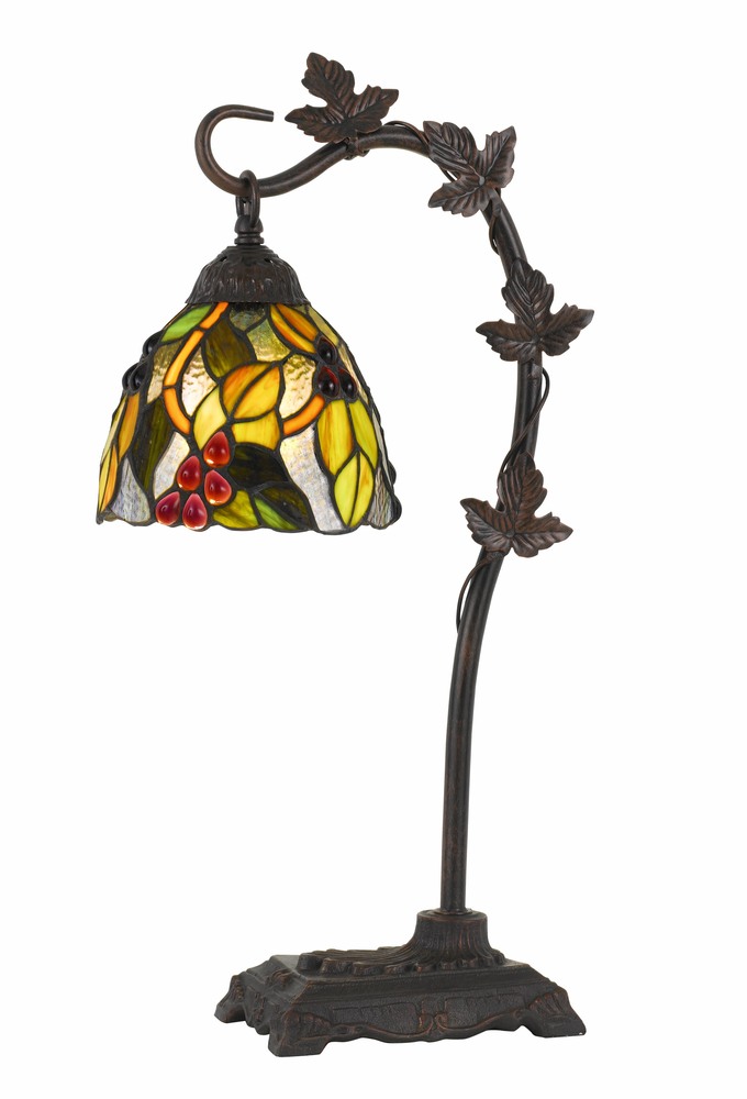 60W Cotulla Downbrdige Tiffany Metal Table Lamp