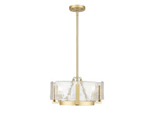 Golden 3164-3 BCB-HWG - Aenon 3-Light Chandelier in Brushed Champagne Bronze with Hammered Water Glass