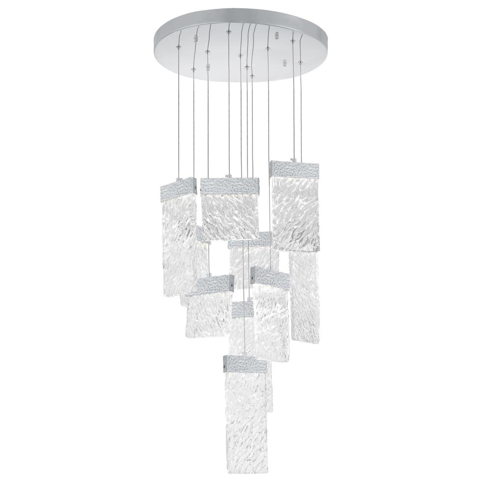 Carolina LED Chandelier With Pewter Finish