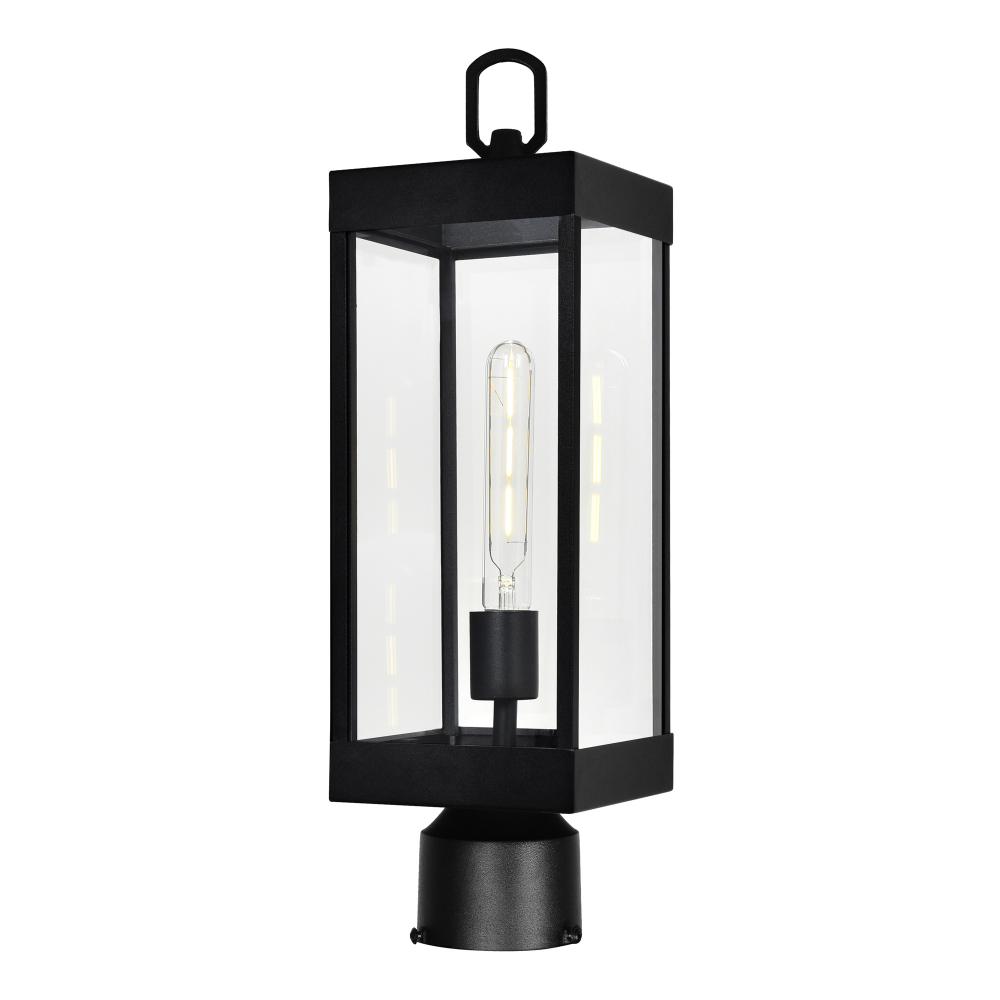 Windsor 1 Light Black Outdoor Lantern Head