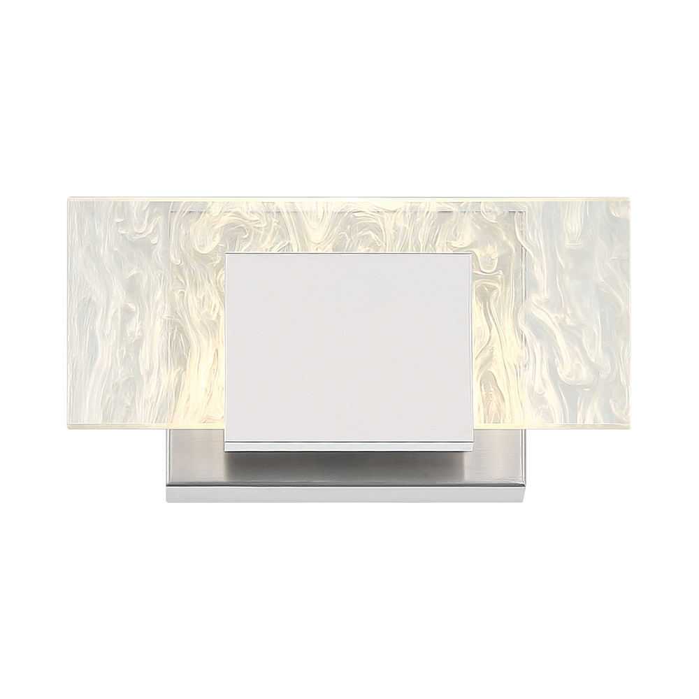 Kasha 1 Light Vanity in Chrome and Nickel