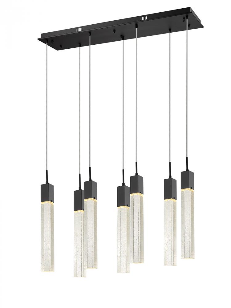 The Original Glacier Avenue Collection Black 7 Light Pendant Fixture