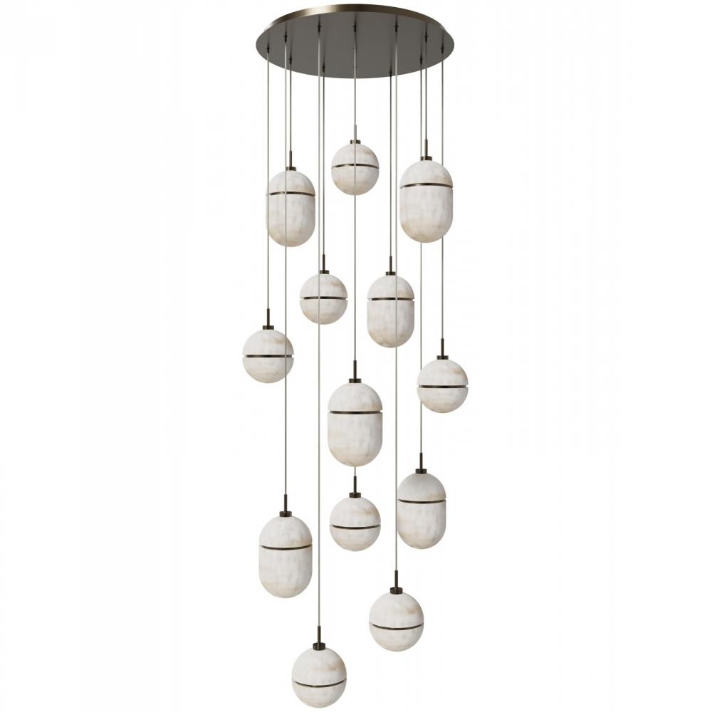 Sedona 13 Lights Multi Port Alabaster Pendant