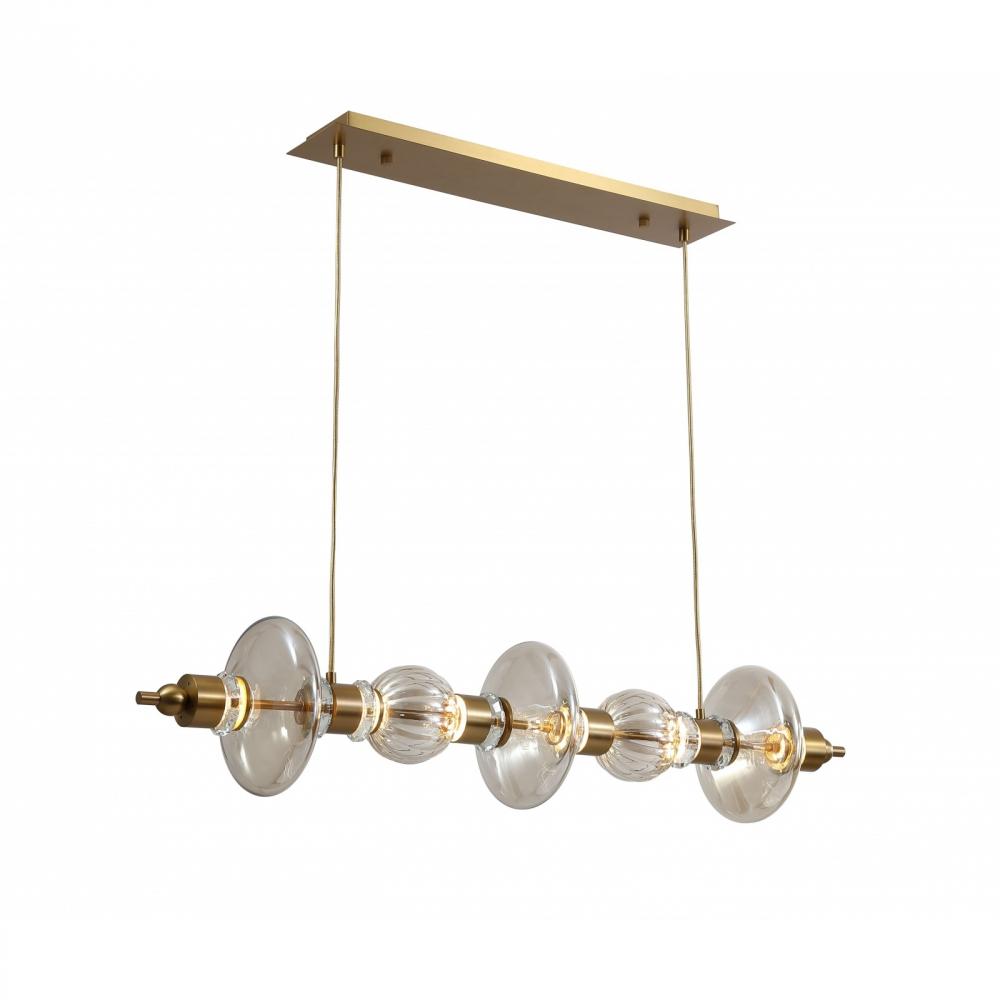 Avra Aged Brass Pendant