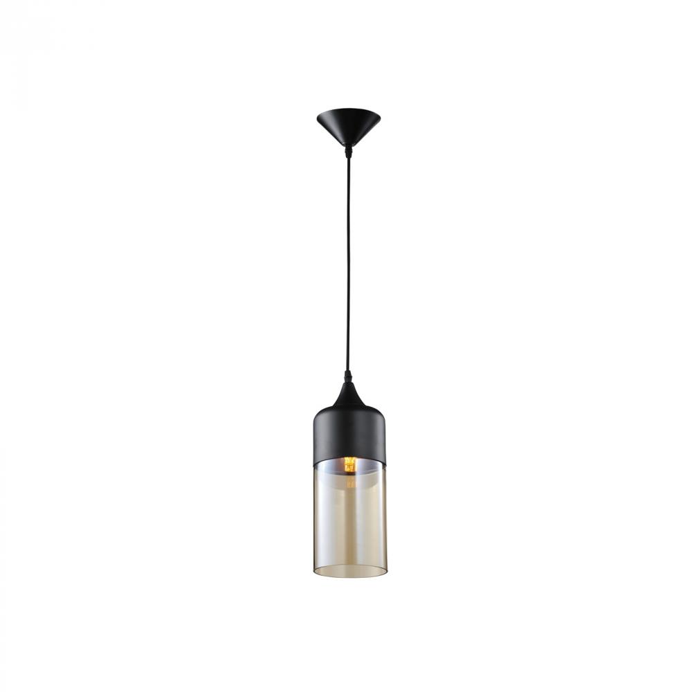 Robertson Blvd. 1 Light Black / Bronze Pendant