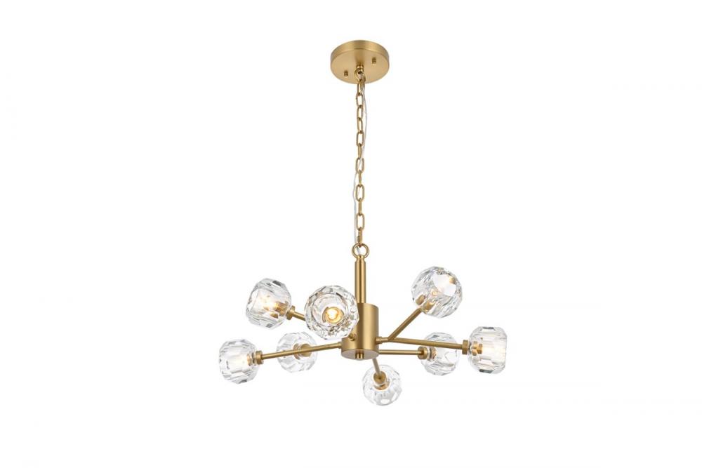 Graham 8 Light Pendant in Gold