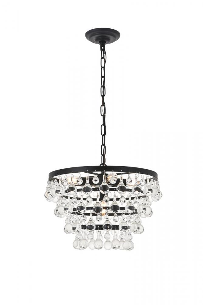 Kora 5 Light Black Pendant