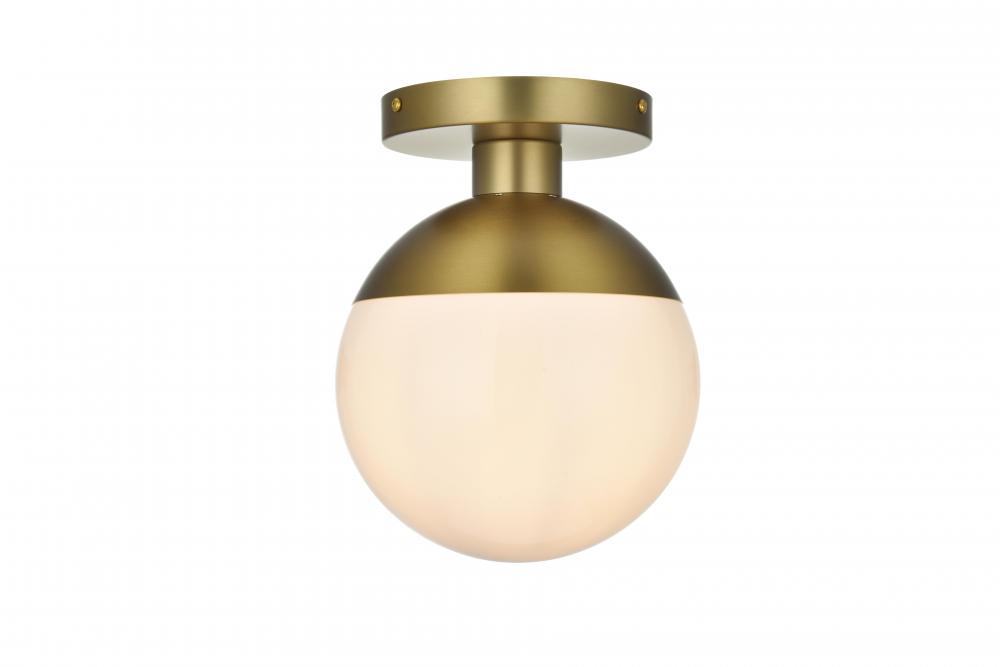 Eclipse Flush D8"H10.25"L1 Satin Gold W