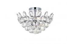 Elegant 1105F14C - Emilia 14 Inch Flush Mount in Chrome