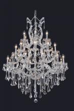 Elegant 2801D38C/RC - Maria Theresa 28 Light Chrome Chandelier Clear Royal Cut Crystal