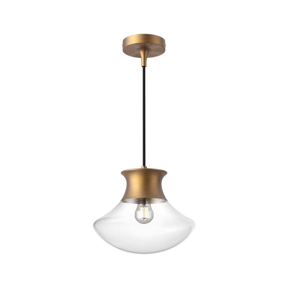 Marcel 11-in Aged Gold 1 Light Pendant