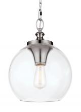 Visual Comfort & Co. Studio Collection P1307PN - Tabby Clear Glass Pendant