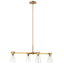 Visual Comfort & Co. Studio Collection AEC1014BBS - Moritz Four Light Linear Chandelier