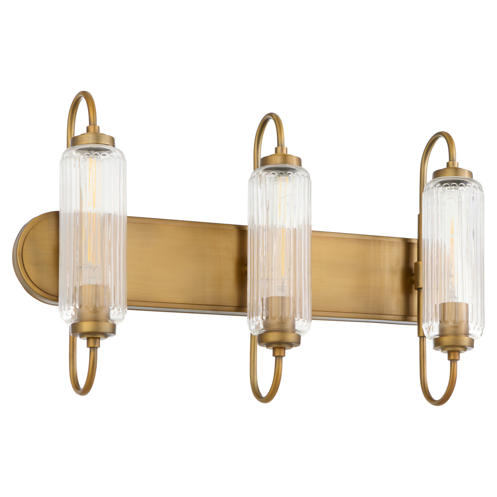 WHITMIRE 3 LIGHT VANITY - BRUSHED BRASS