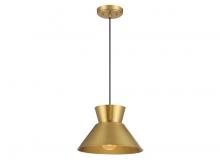 Savoy House Meridian M7049NB - 1-Light Pendant in Natural Brass