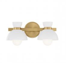 Savoy House Meridian M80074NB - 2-Light Bathroom Vanity Light in Natural Brass