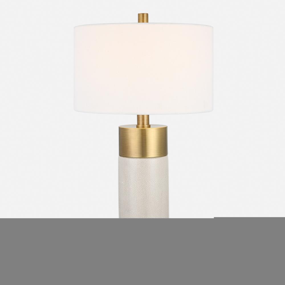 Uttermost Adelia Ivory & Brass Table Lamp