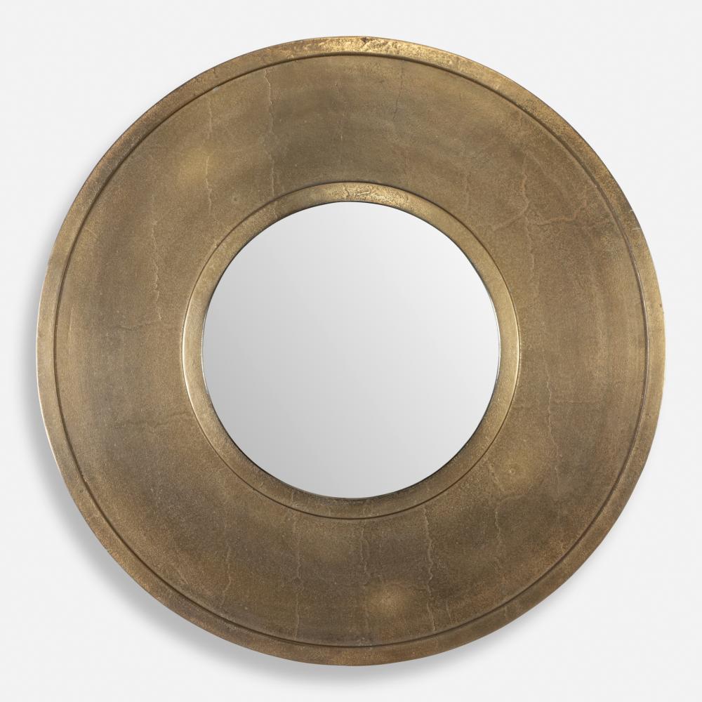 Uttermost Axel Round Brass Mirror