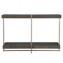 Uttermost 22972 - Uttermost Taja Modern Brass / Wood Console Table