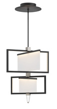 Hinkley 32506BLK - Medium Adjustable Two Tier Chandelier